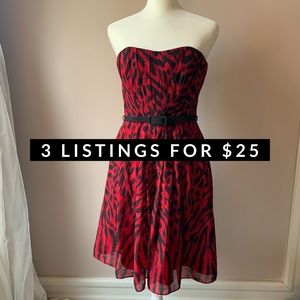 White House Black Market Leopard Dress - size 00